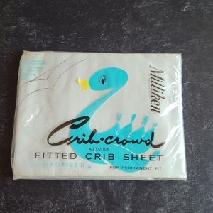 Vintage Milliken Fitted Crib Sheet